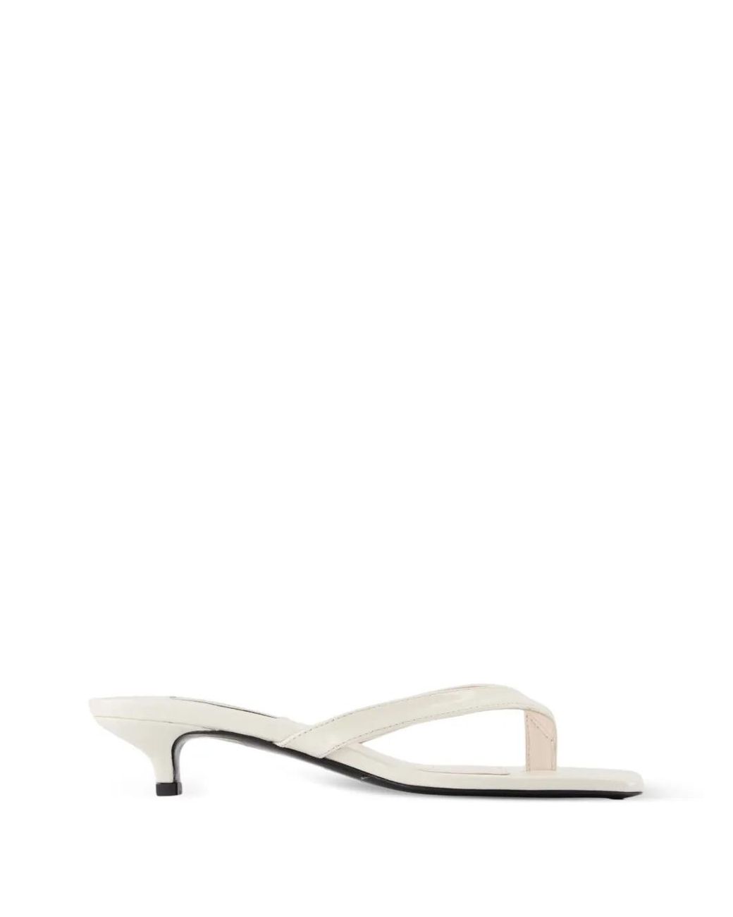 Totême White Sandalen Mit Eckiger Spitze