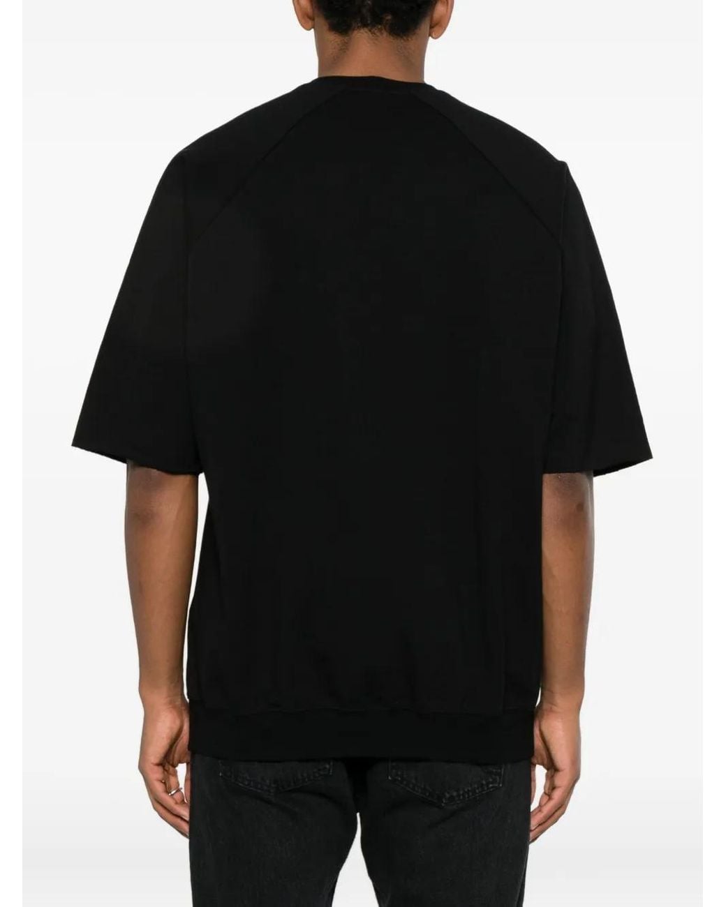 Nomen Nescio Black T-Shirt À Manches Raglan