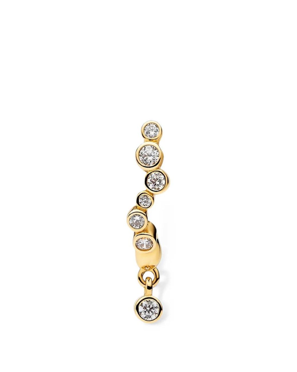Maria Black Metallic Nova Crystal-Embellished Drop Earrings