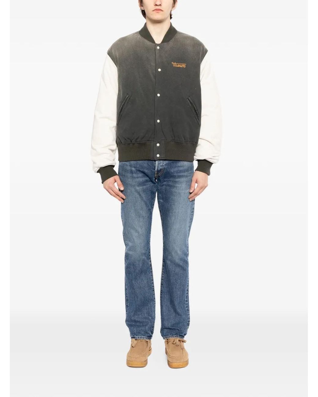 Visvim Varsity Era Down Jacket in Black for Men | Lyst