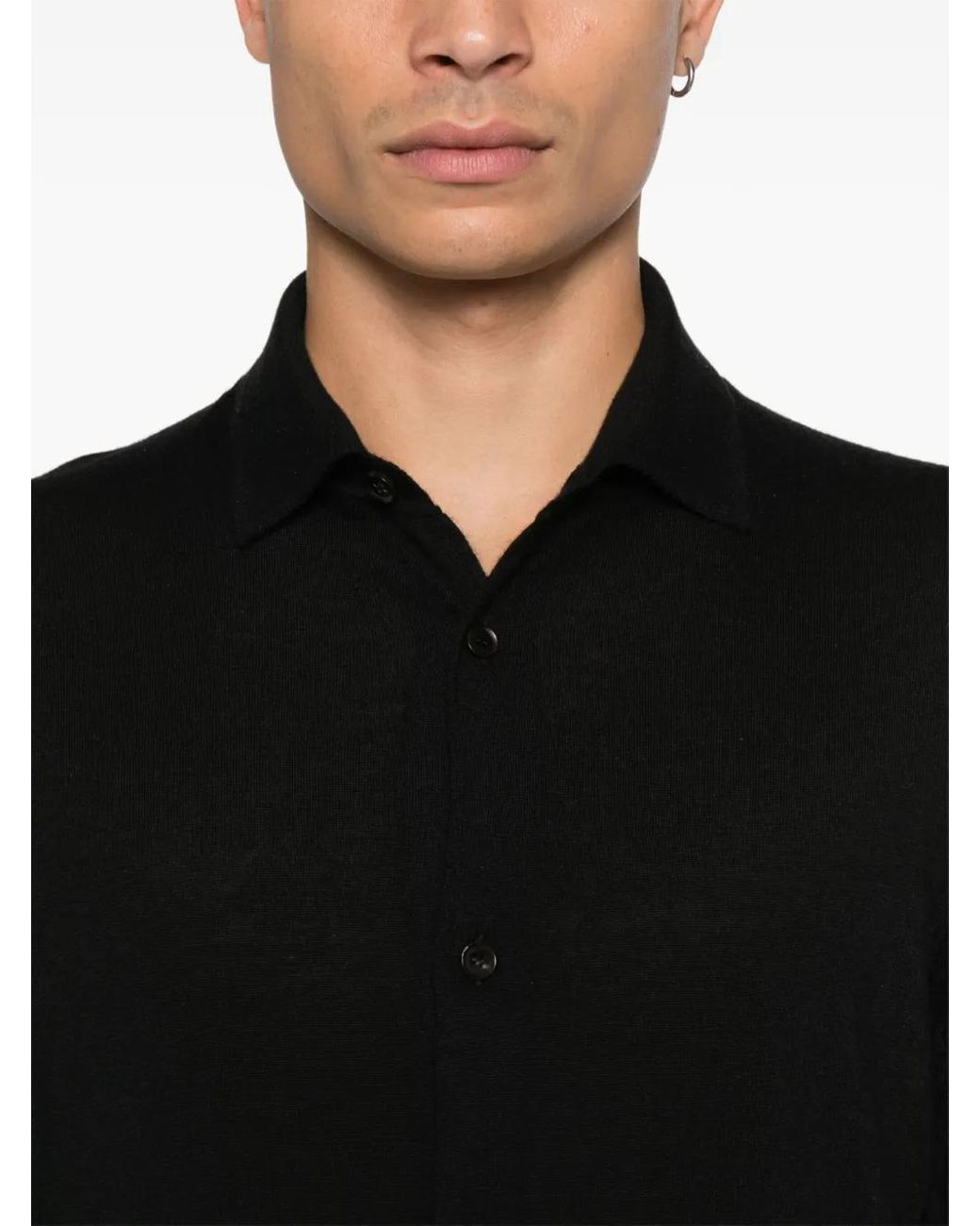Zegna Black Cashmere Sweater for men
