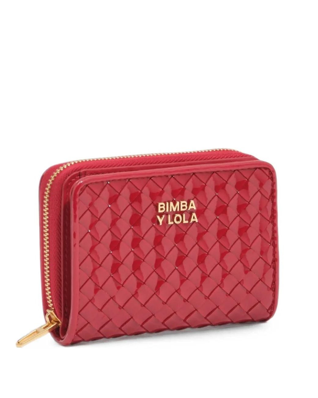 Bimba Y Lola Red Cherry Plaited Flap Purse
