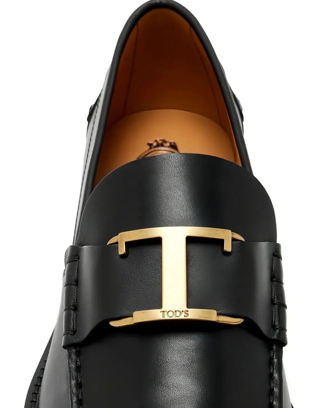 Tod's Black Timeless Leather Loafers for men