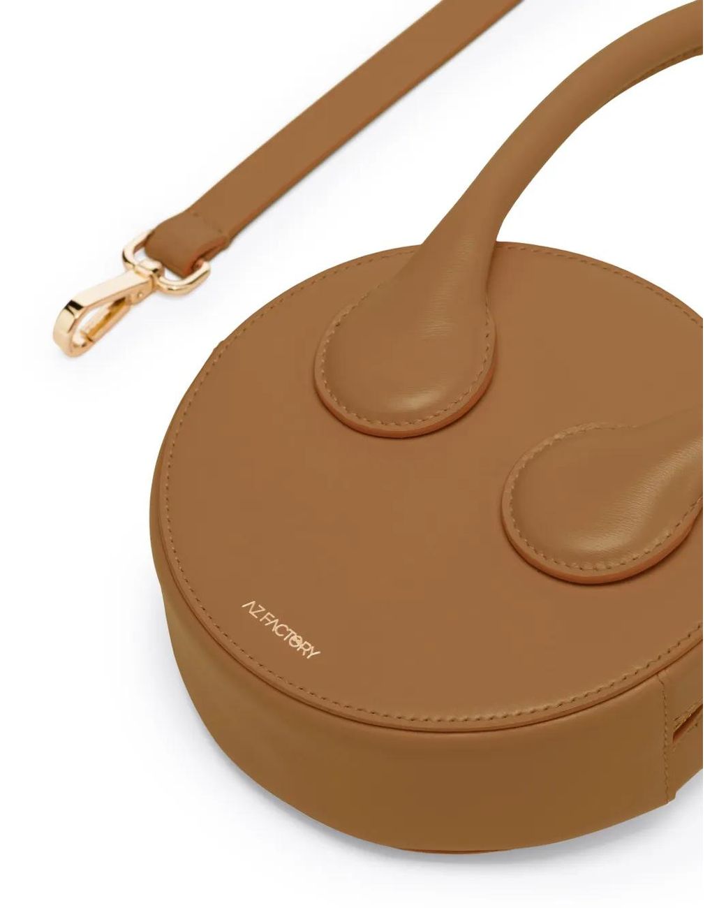 AZ FACTORY Brown X Ester Manas Round Cake Tote Bag