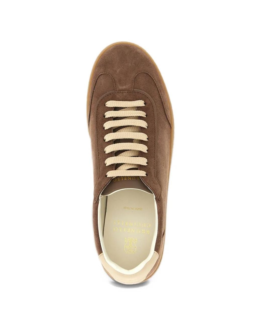 Brunello Cucinelli Brown Suede Sneakers for men