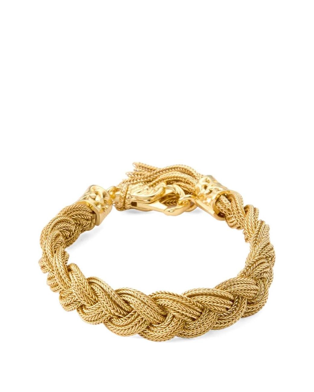 Emanuele Bicocchi Metallic Braided Bracelet