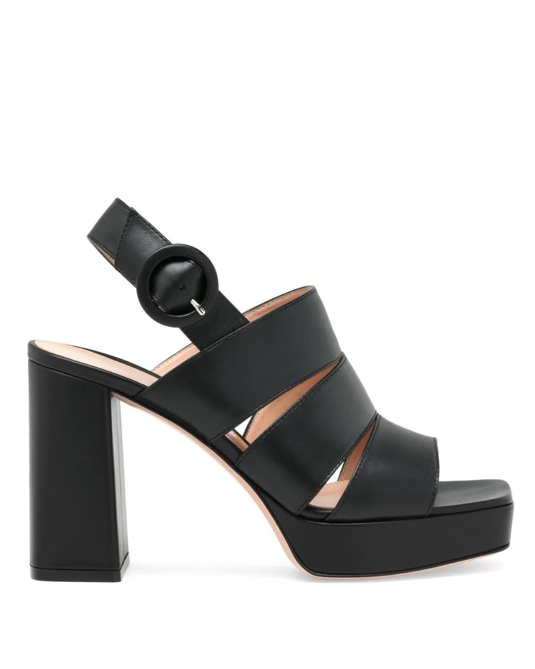 Gianvito Rossi Black 70Mm Lyonne Sandals