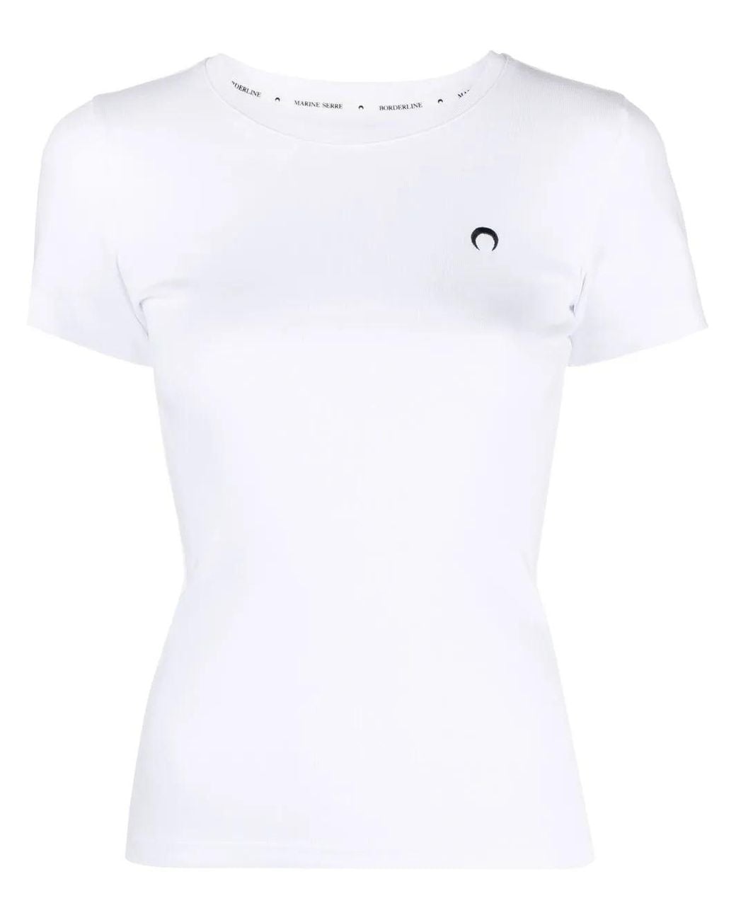 MARINE SERRE White Organic Cotton T-Shirt