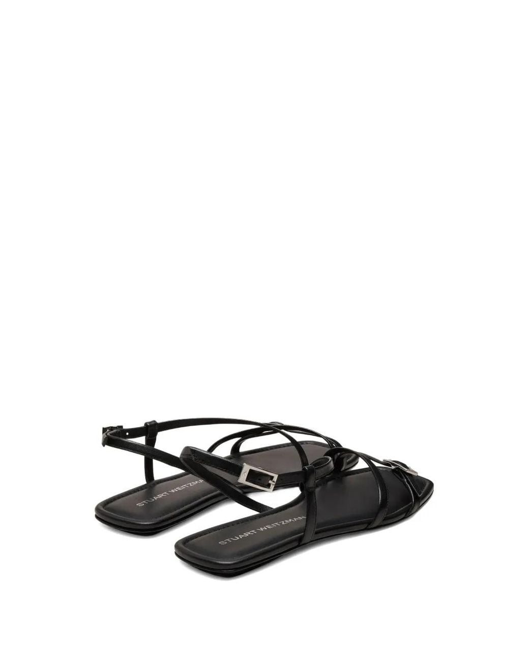 Stuart Weitzman Black Georgie Sandals