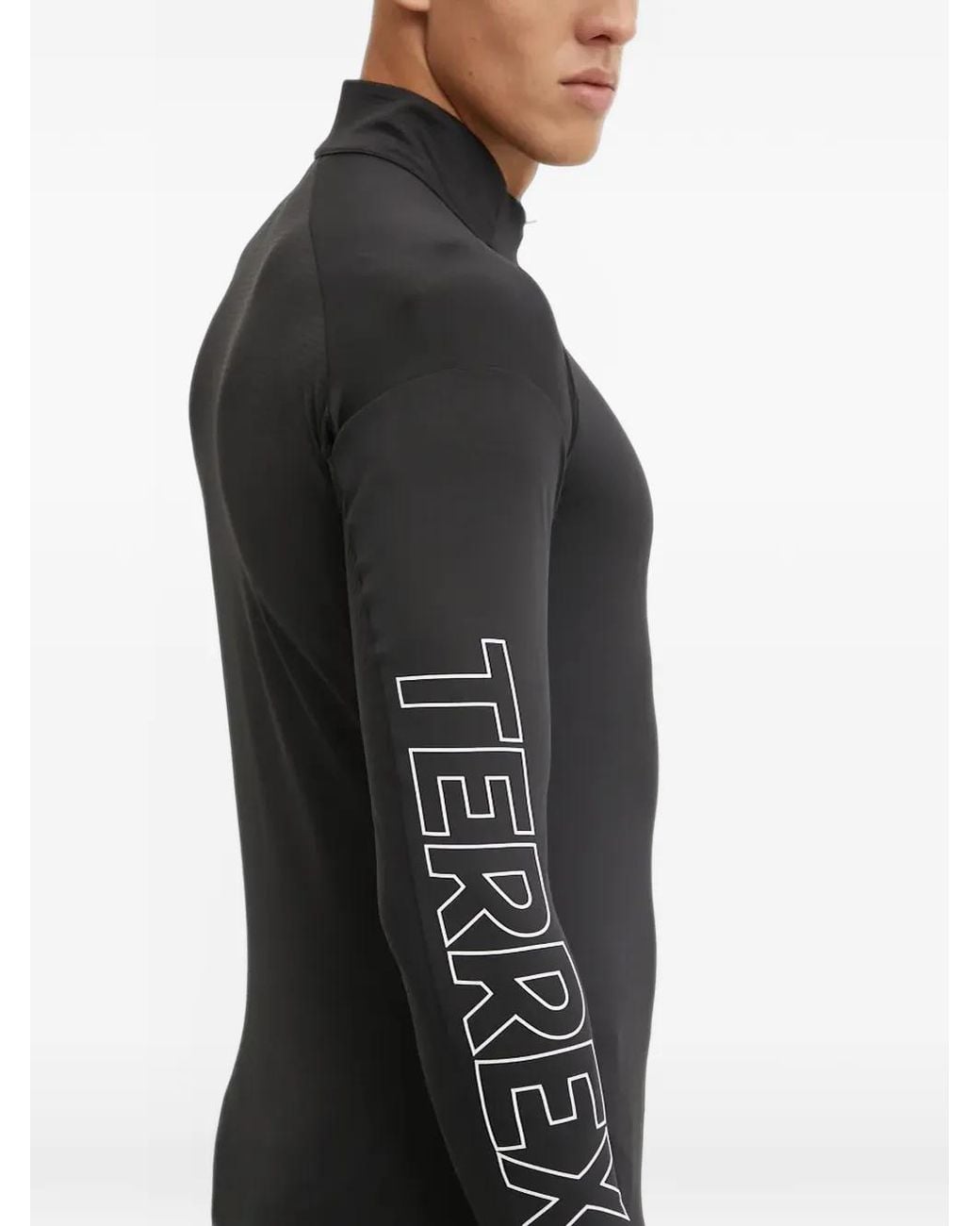 Adidas Black Terrex Xperior Long Sleeve T-Shirt for men