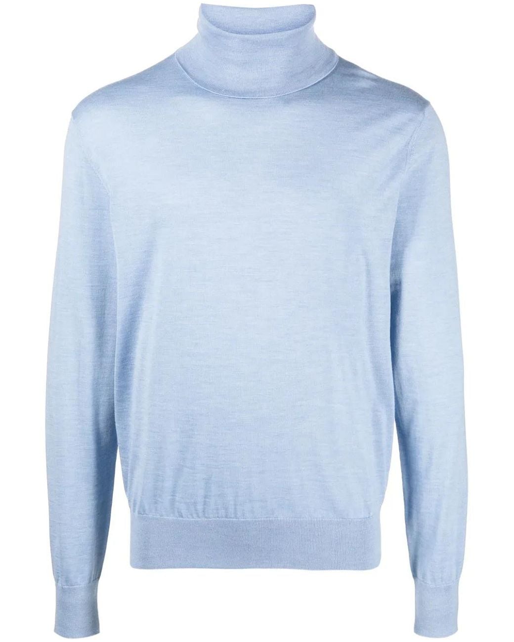 Dolce & Gabbana Blue Roll-neck Jumper for men