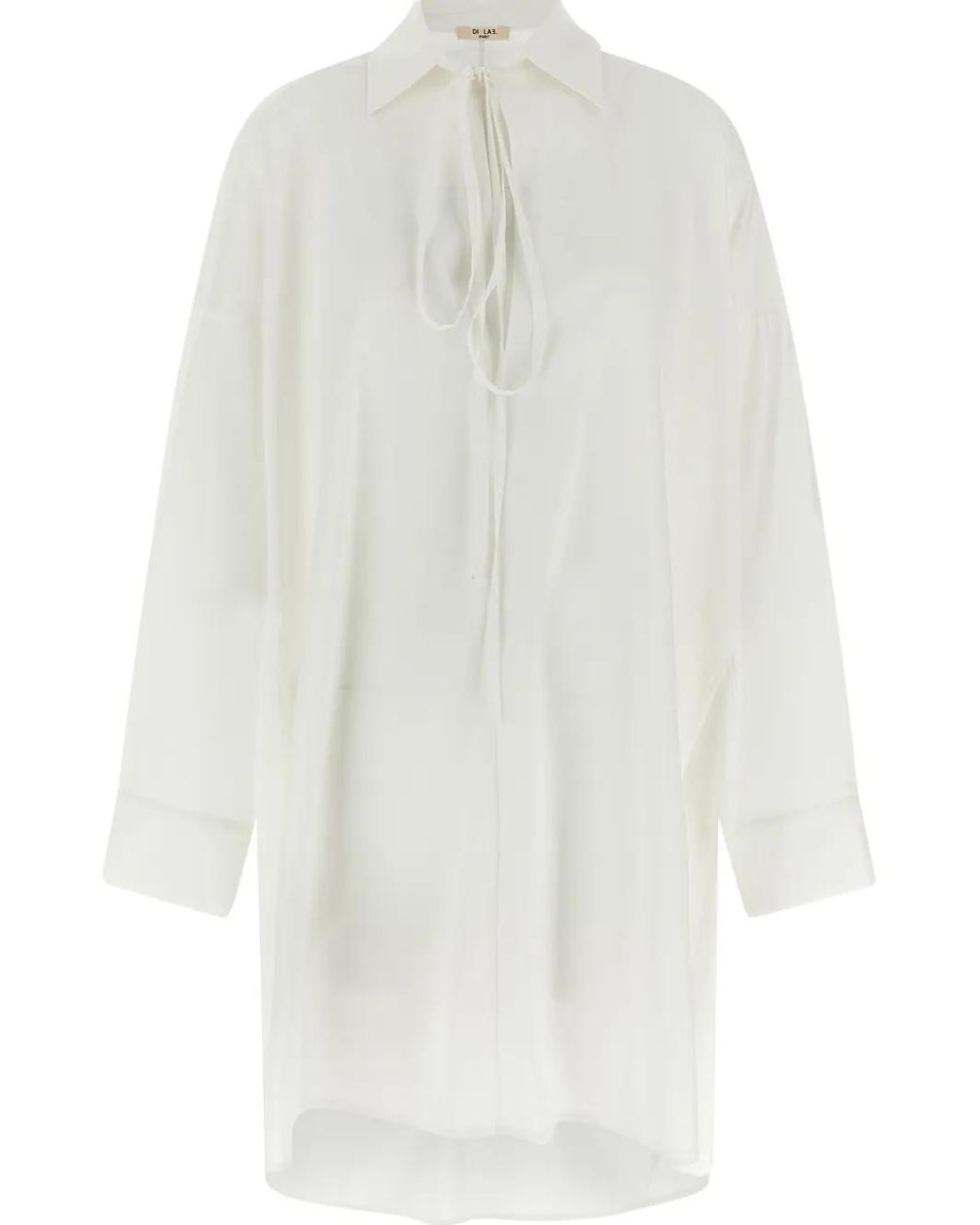 DI.LA3 PARI' White Oversize Shirt