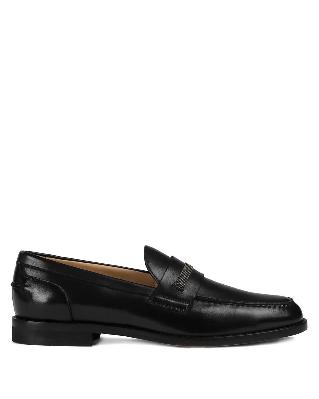 Doucal's Black Loafer Mit Nieten