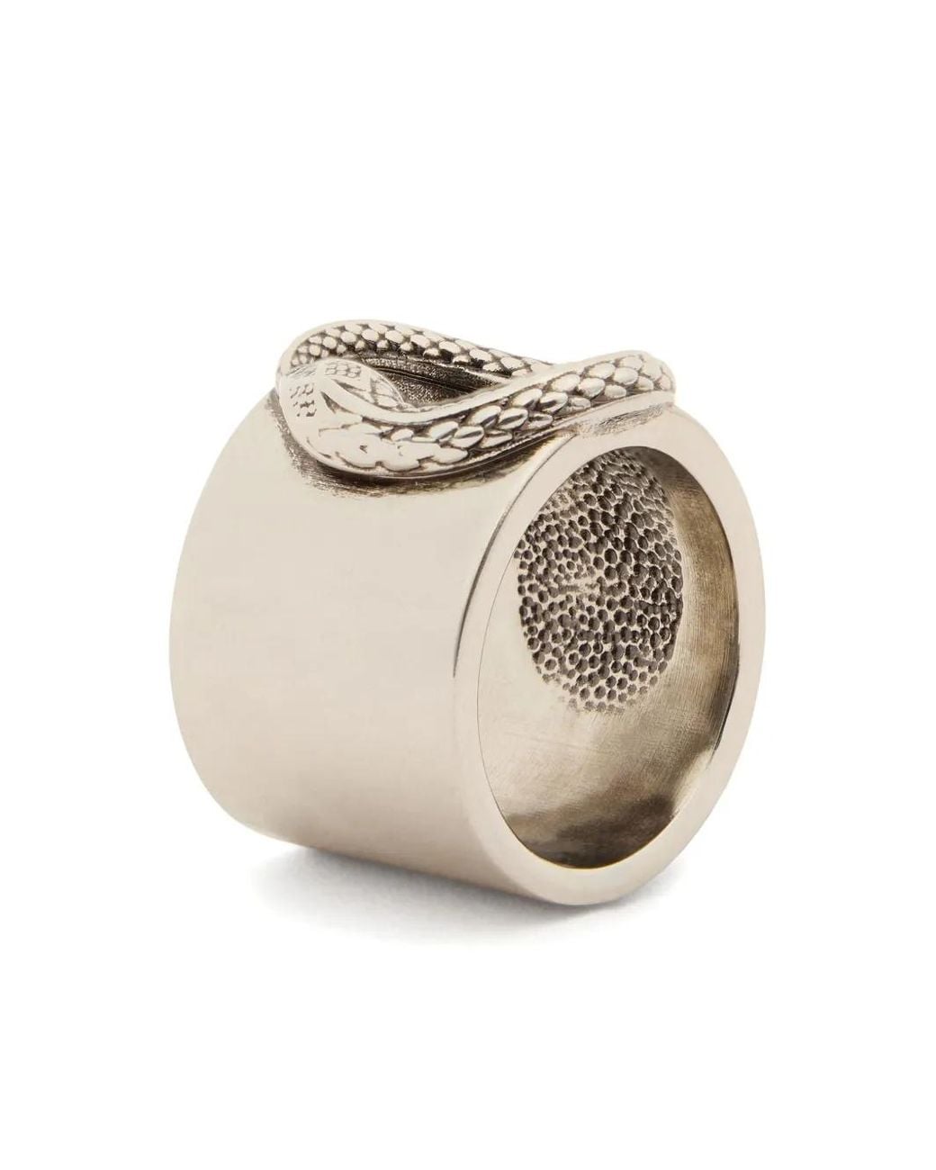 Roberto Cavalli Natural Snake Ring for men