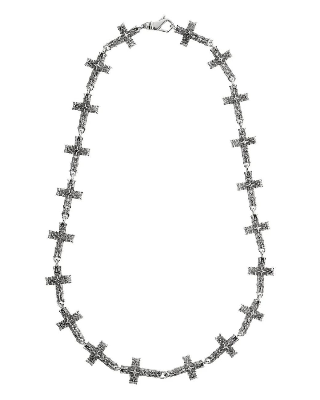 Emanuele Bicocchi White Notre-Dame Cross Necklace