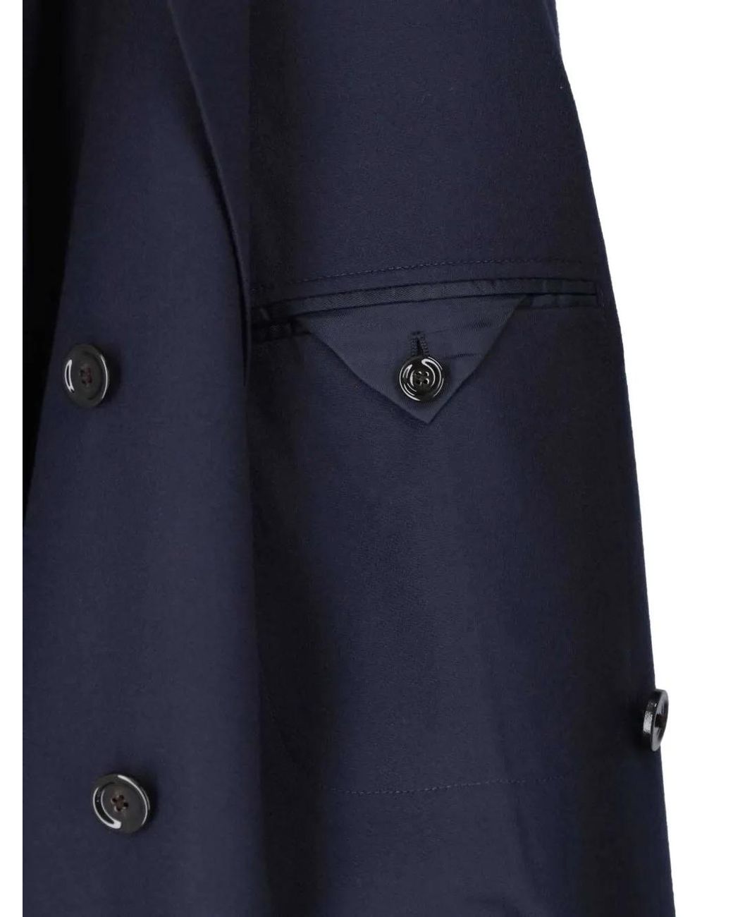 Lardini Blue Double-Breasted Virgin Wool Jacket for men