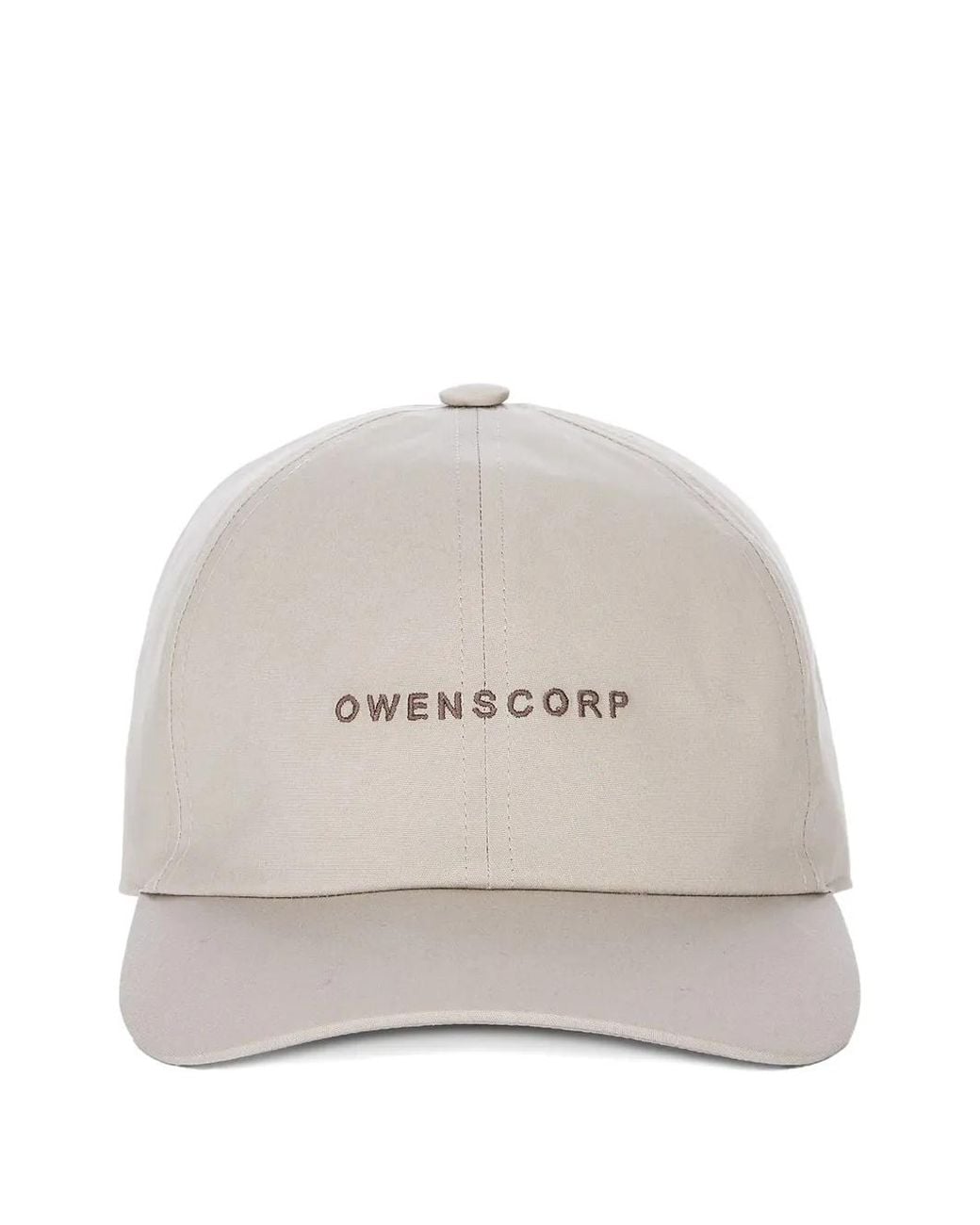Rick Owens Natural Embroidered Baseball Cap for men