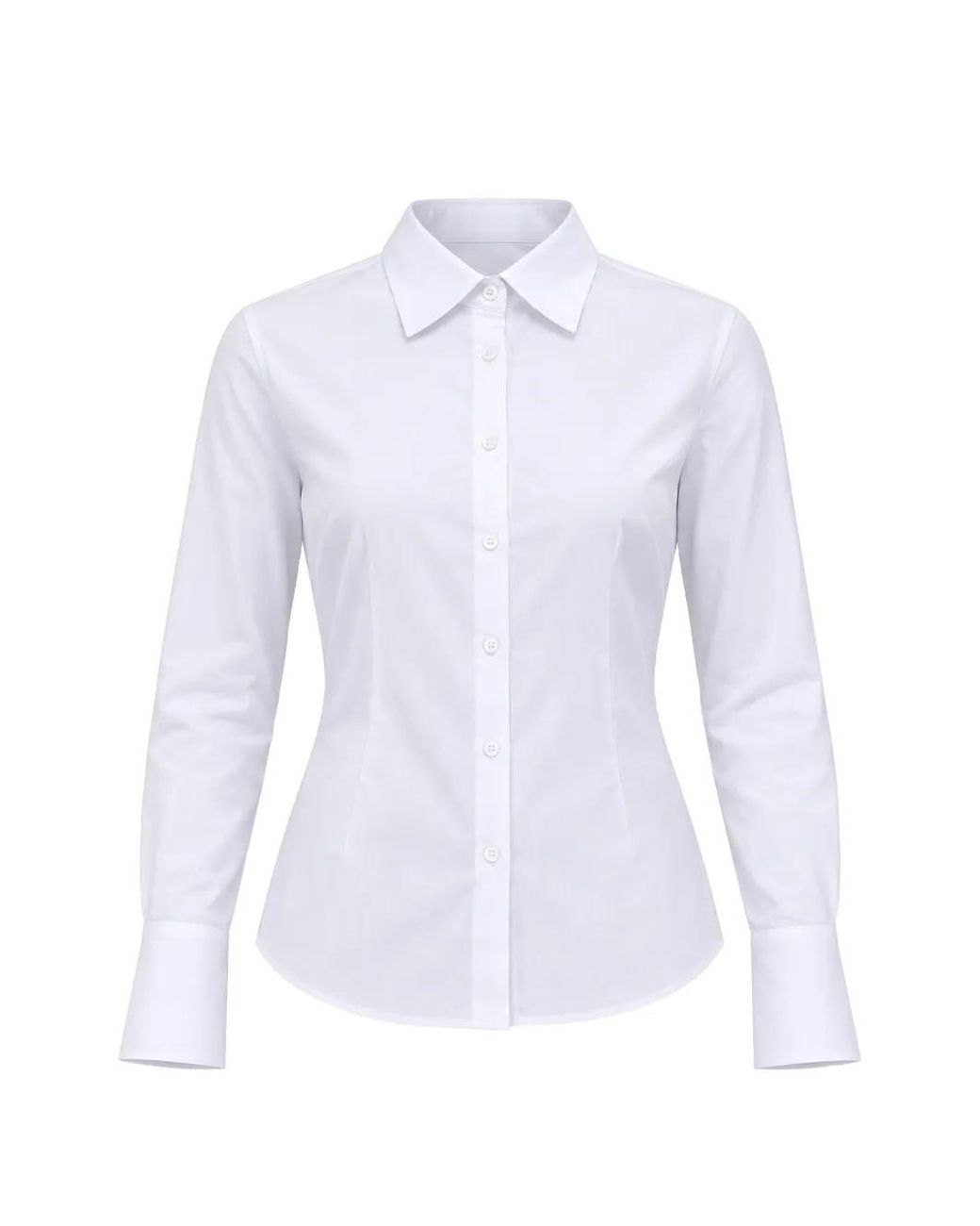 Pinko White Dart-Detailed Shirt