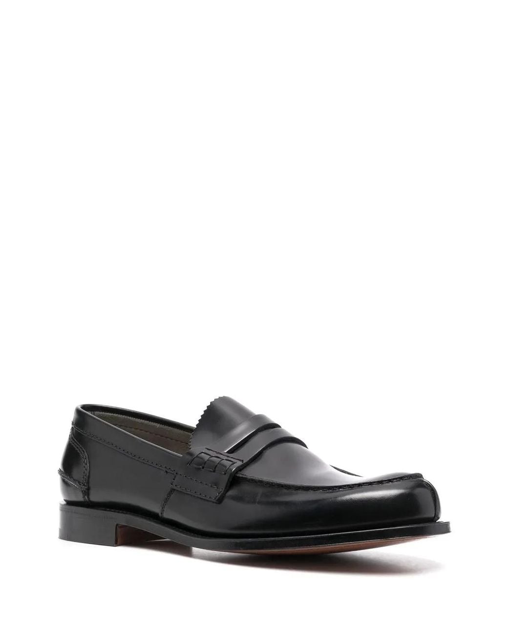 Church's Black Flat Shoes for men