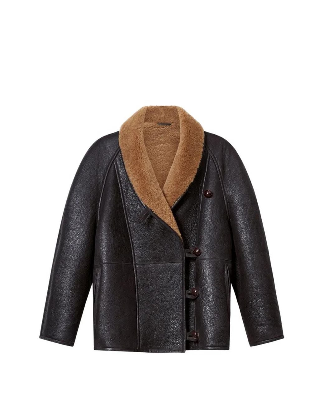 Isabel Marant Black Camber Shearling Coat