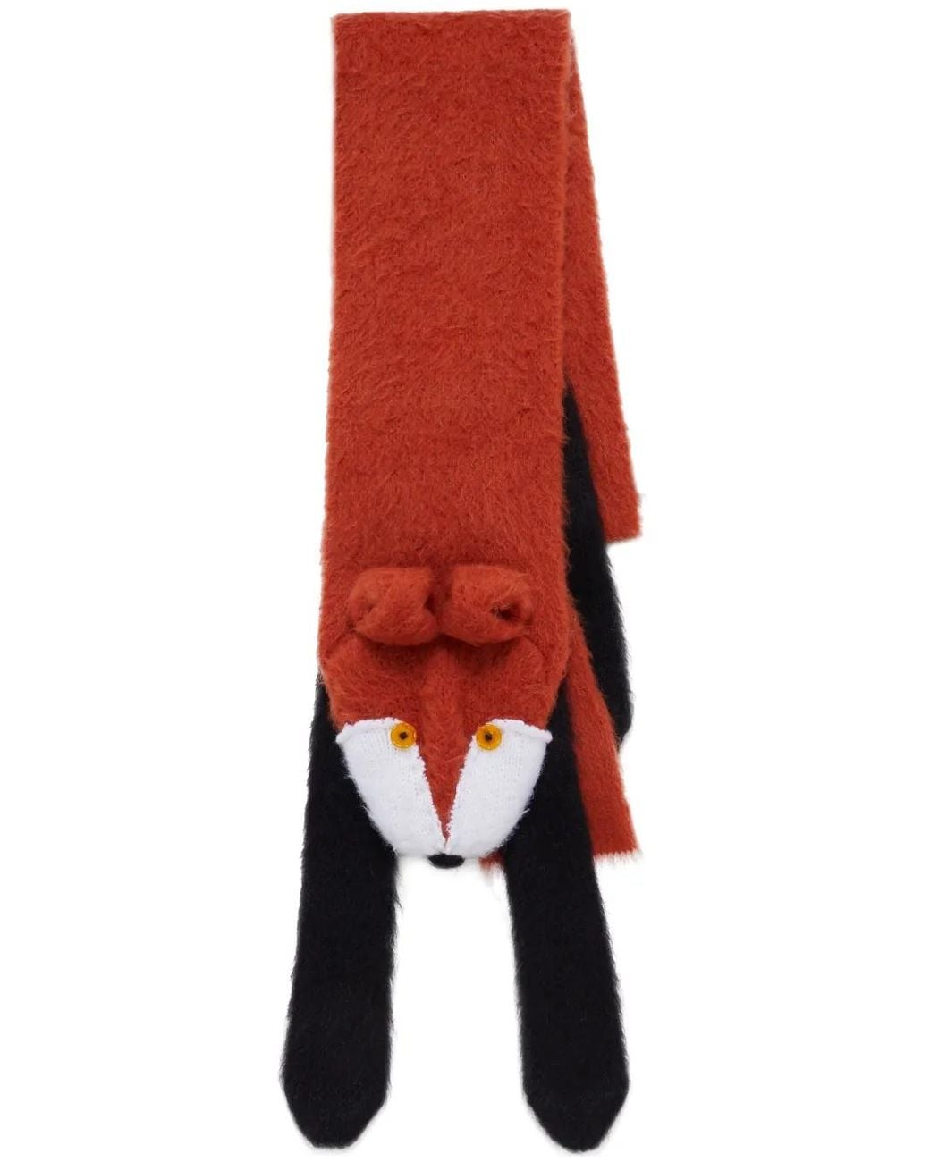 Marni Red Fox Knitted Scarf for men