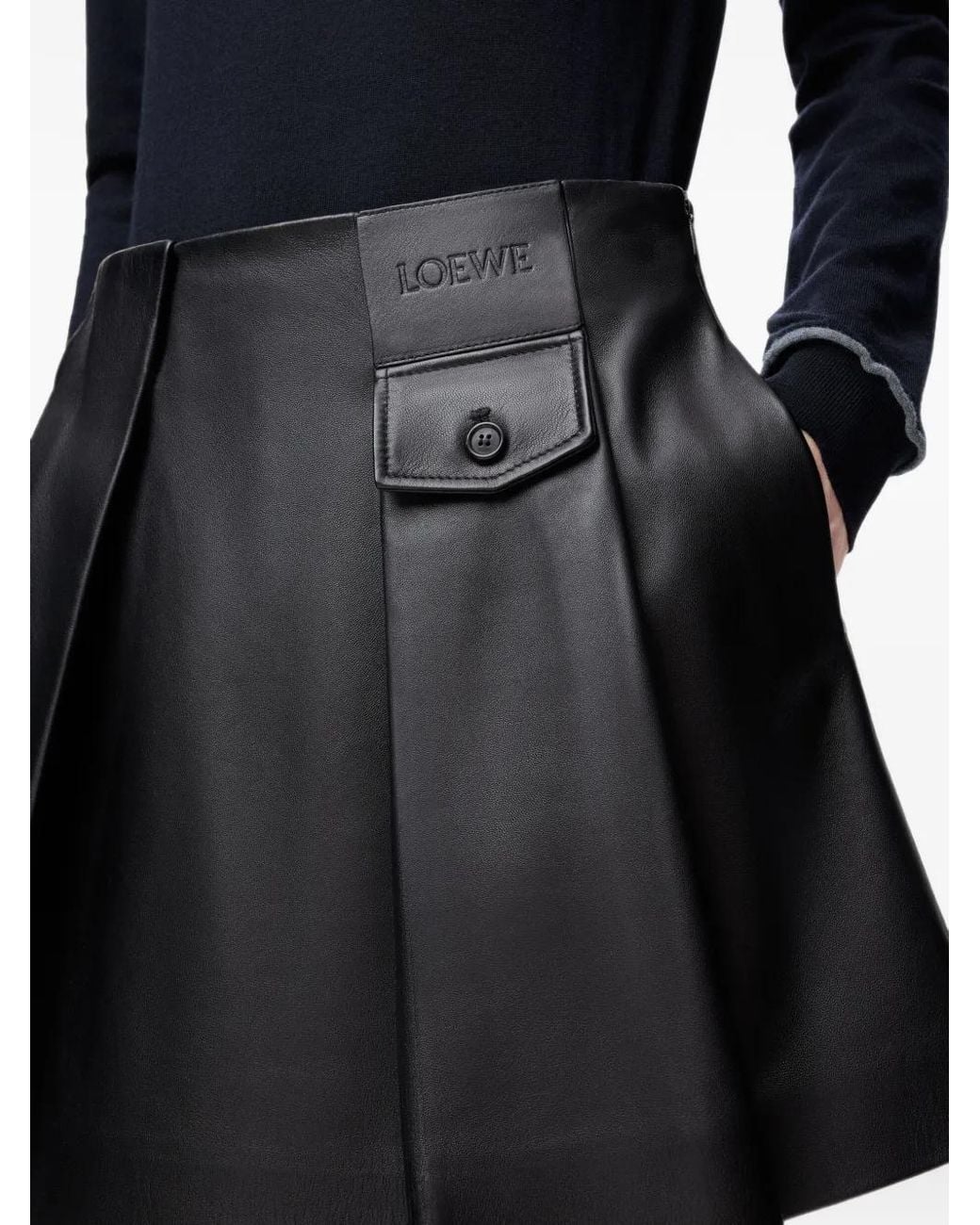 Loewe Black Mini Skirt