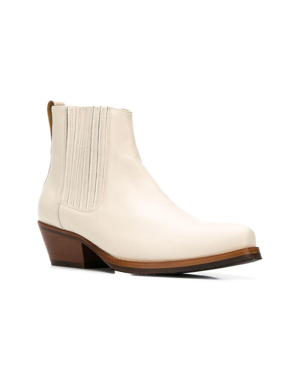 White cuban heel clearance boots