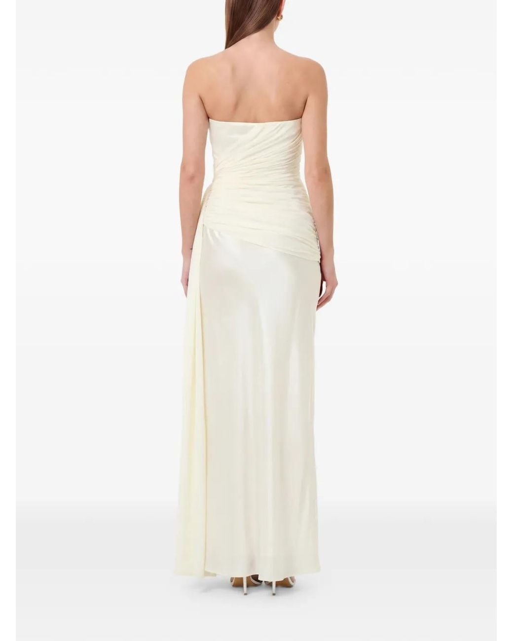 Nicholas White Milena Draped Maxi Dress