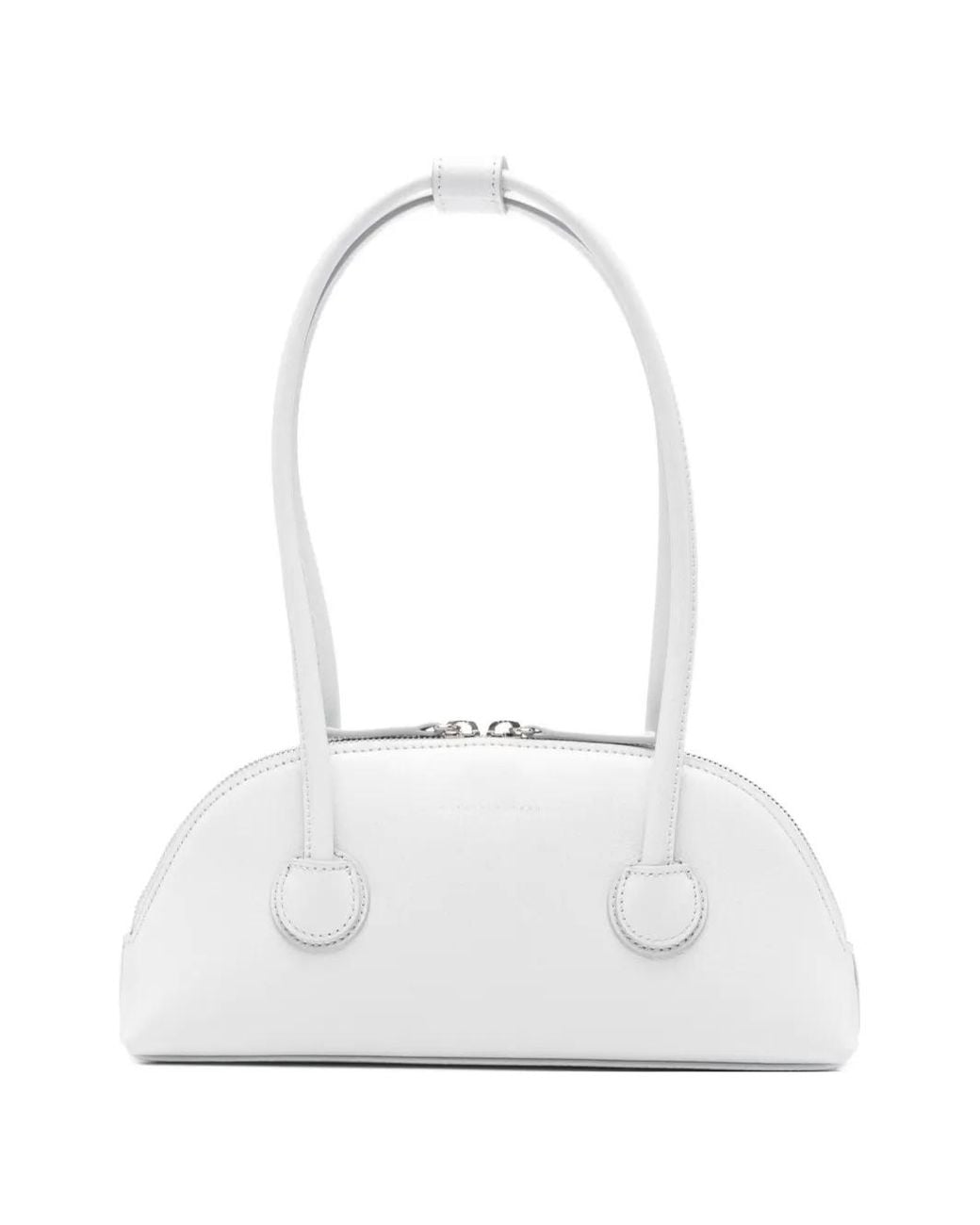 MARGE SHERWOOD White Shimmer-Effect Tote Bag