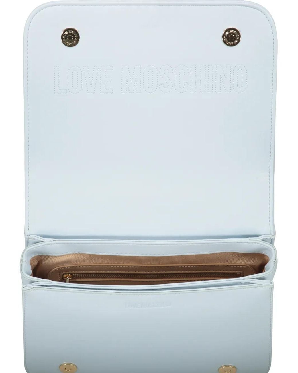 Love Moschino Blue Quilted Chain Shoulder Bag