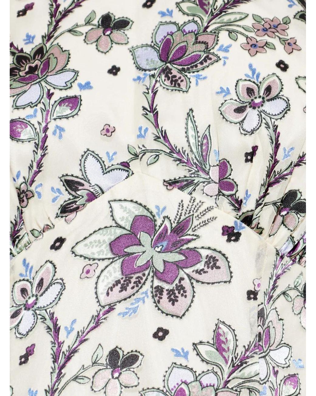 Kate Spade White Floral-Pattern Short-Sleeve Dress