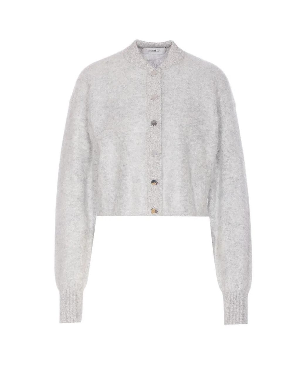 Sportmax White Ercole Frontal-Buttons Cardigan