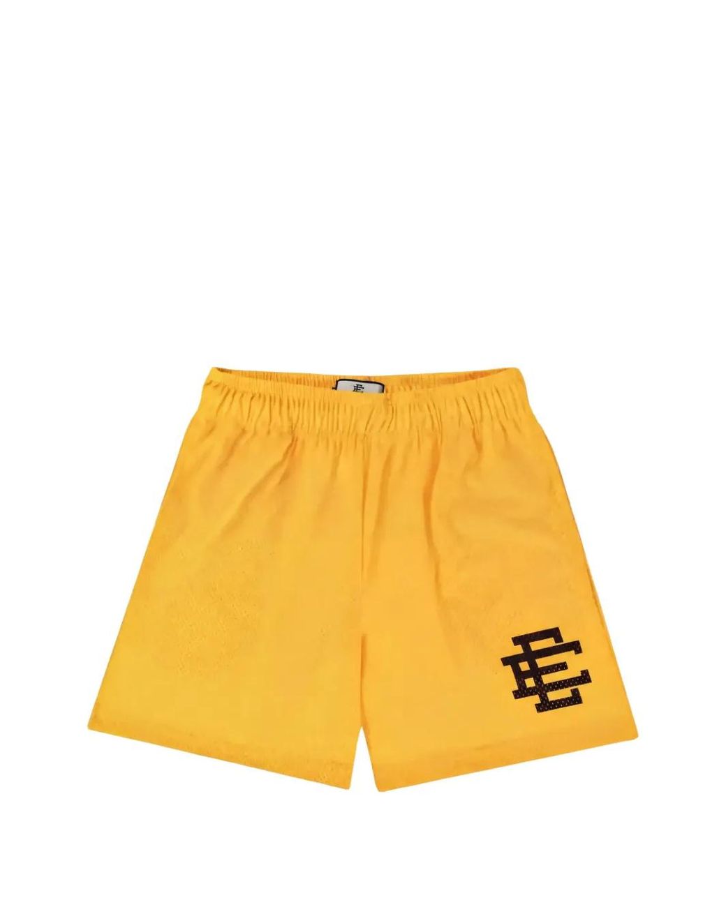Eric Emanuel Yellow Mesh Texture Shorts for men