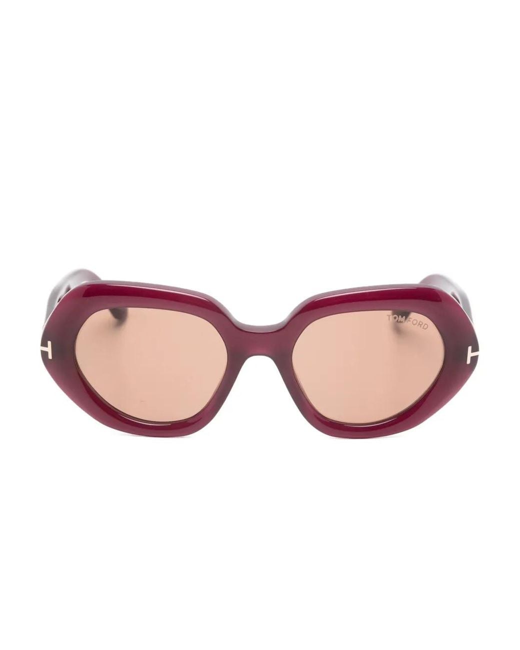Tom Ford Pink April-02 Geometric-Frame Sunglasses