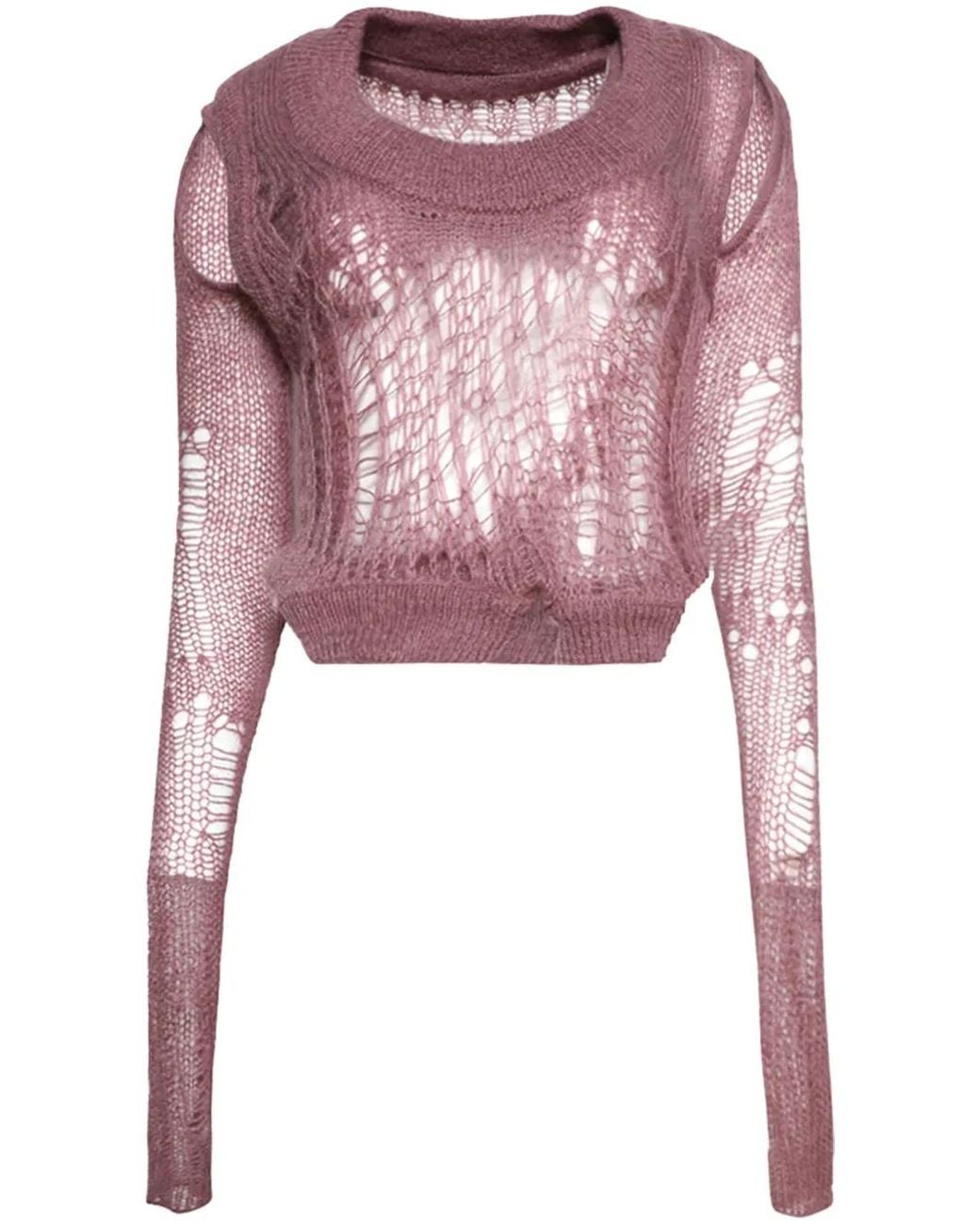 Rick Owens Pink Spider Banana Sweater