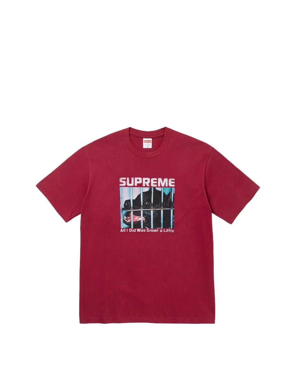 Supreme Red Growl T-Shirt for men