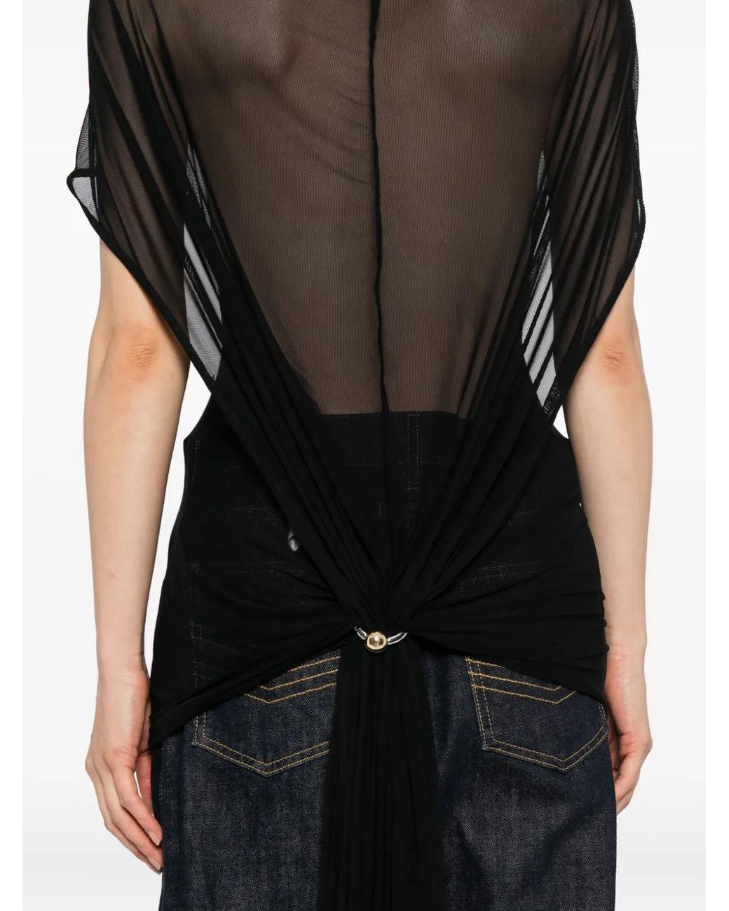 Jean Paul Gaultier Black Short-Sleeved Top