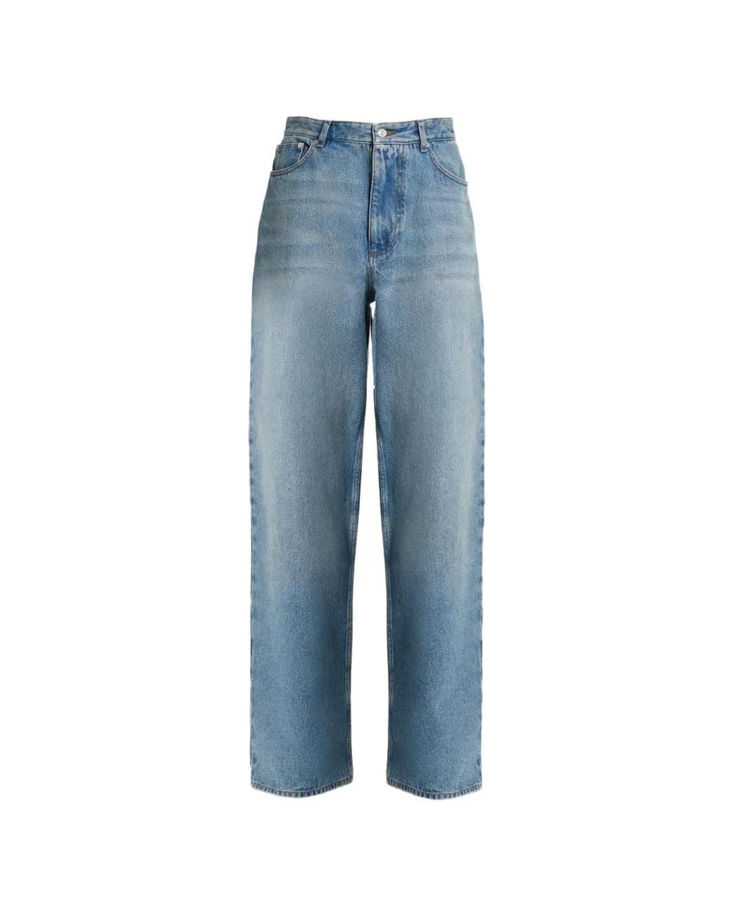 Erdem Blue Stonewashed Straight-Leg Jeans