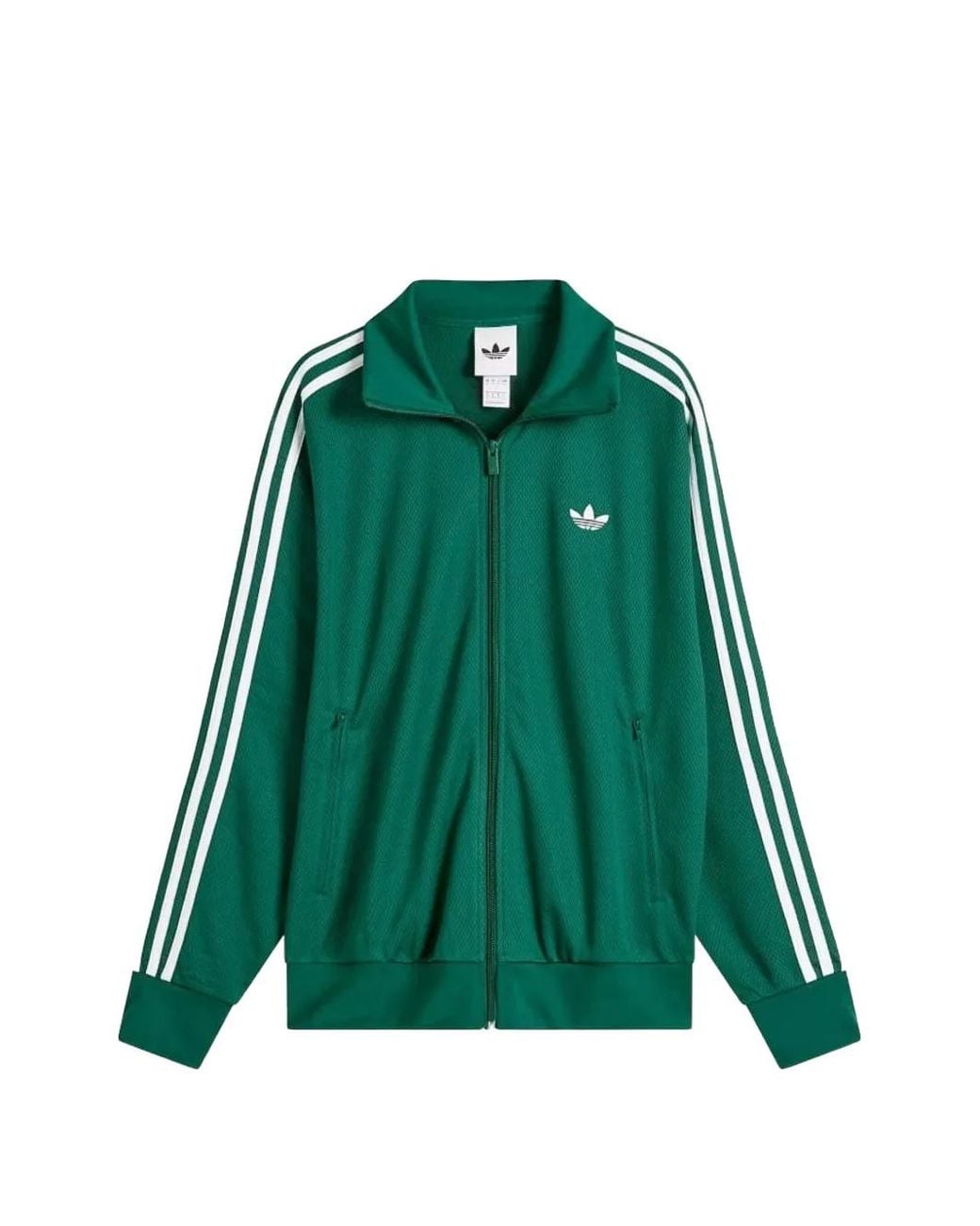 Adidas Green Firebird Adicolor Mesh Track Top for men