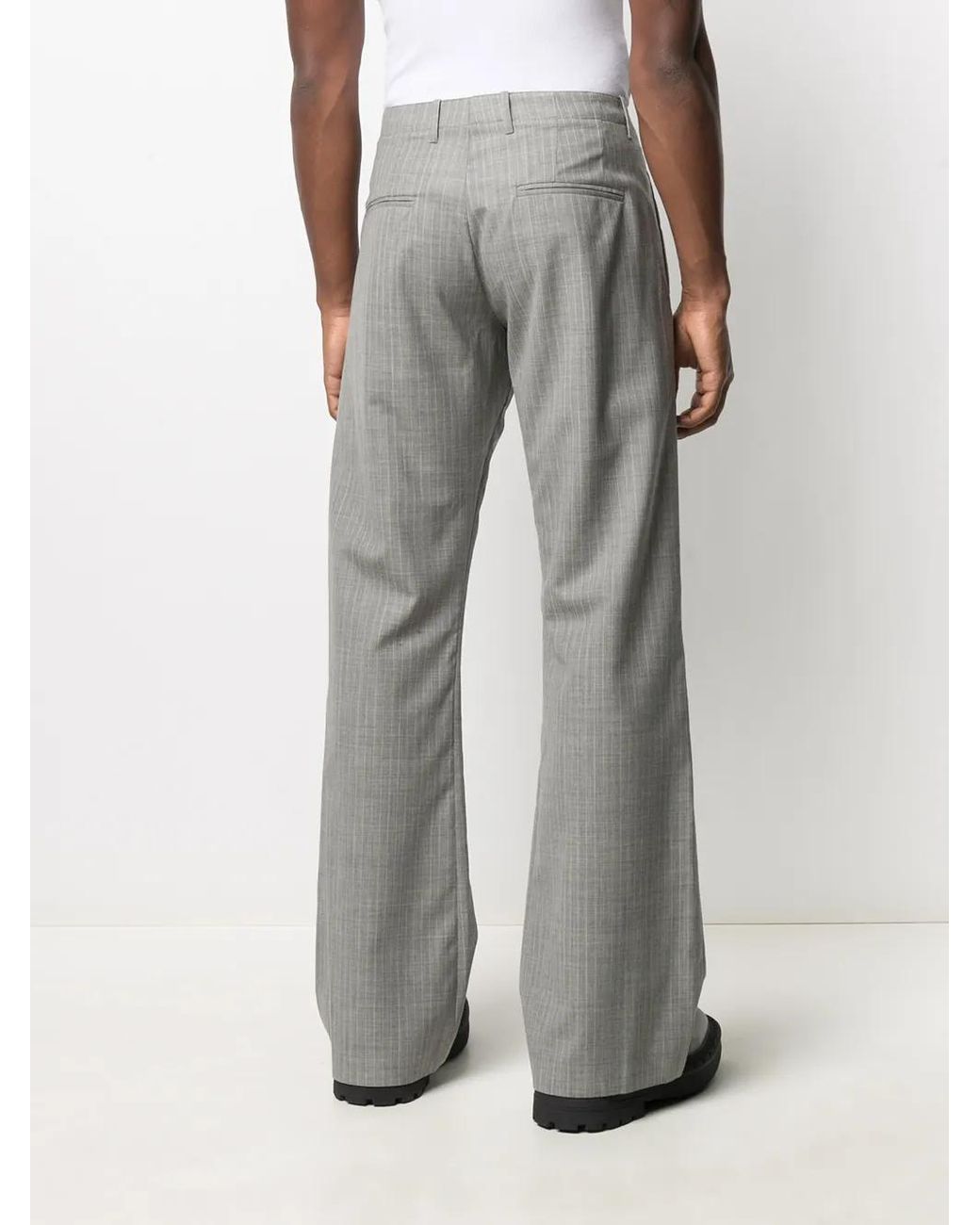 Off-White c/o Virgil Abloh Gray Checked Tailored Trousers for men