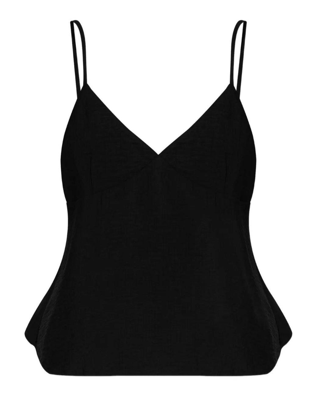 Gestuz Black Gzcamila V-Neck Blouse