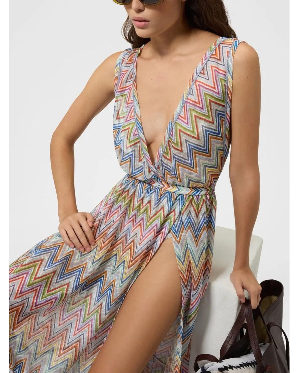 Missoni White Long Cover Up