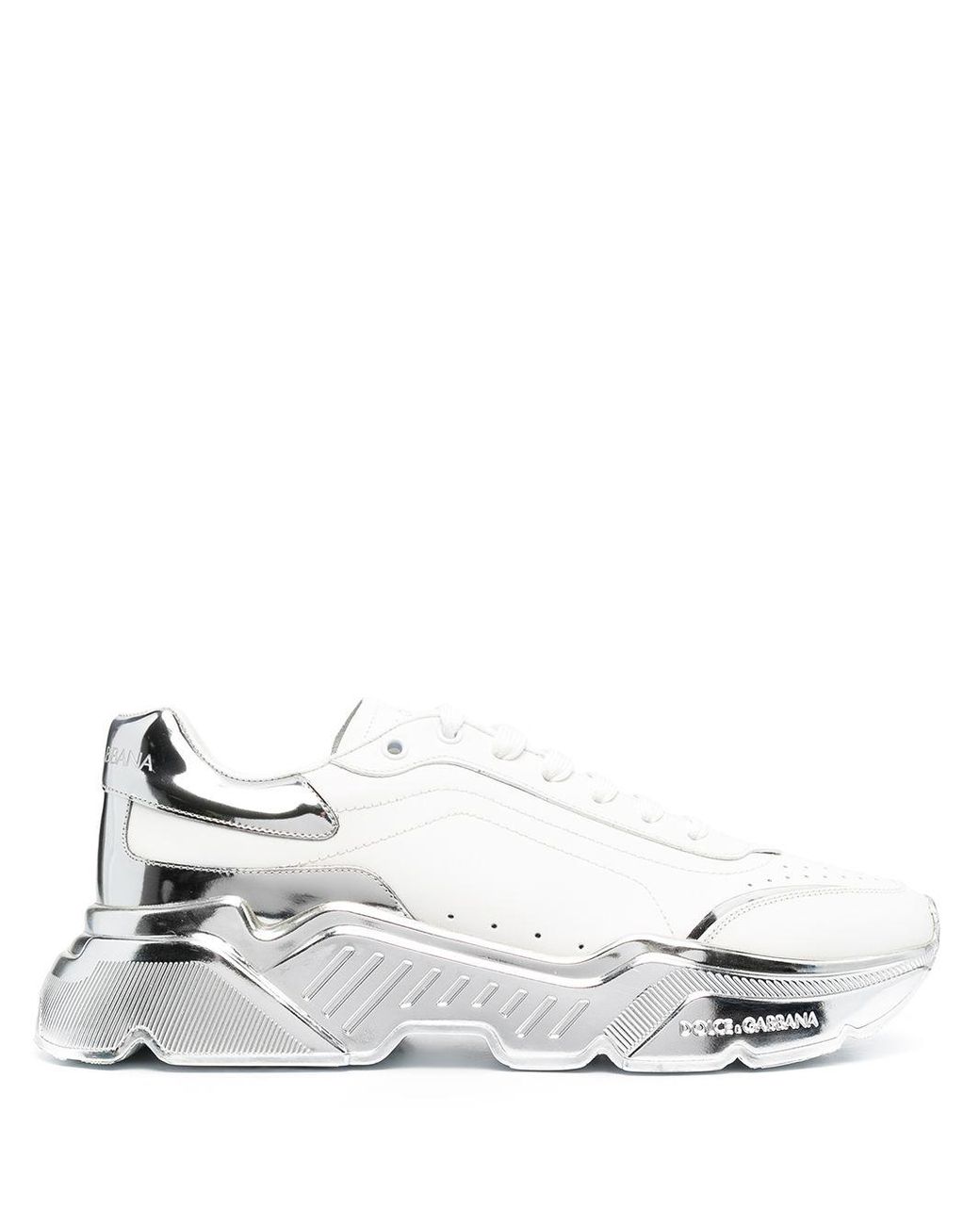Dolce Gabbana Metallic panel Sneakers for Men Lyst