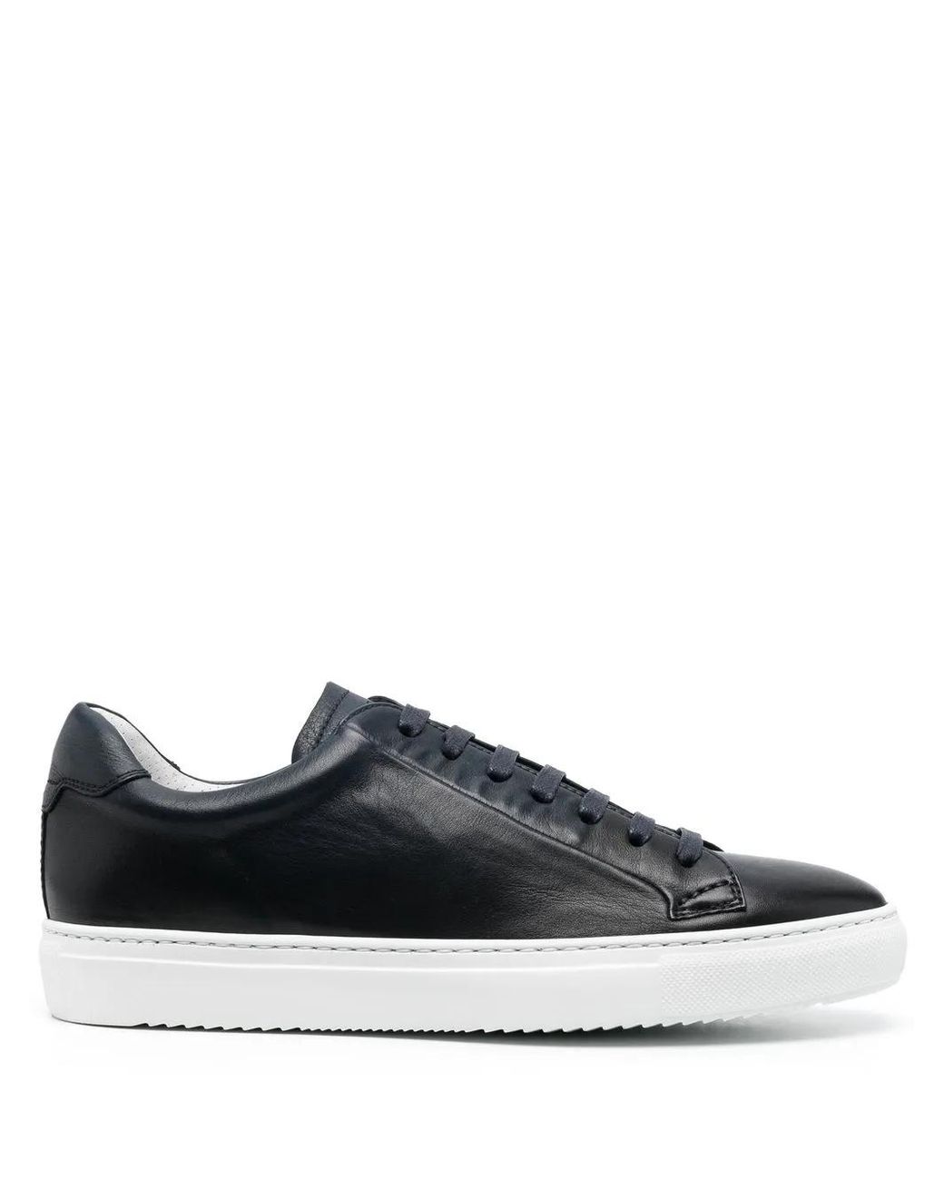 Doucal's Blue Lace-Up Low-Top Sneakers for men
