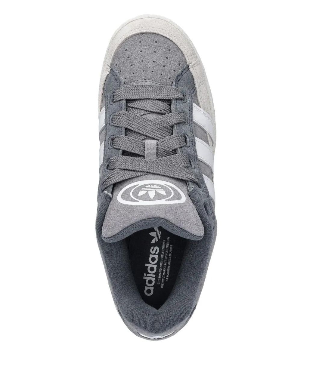 Adidas Gray Campus 00S Suede-Panelled Sneakers