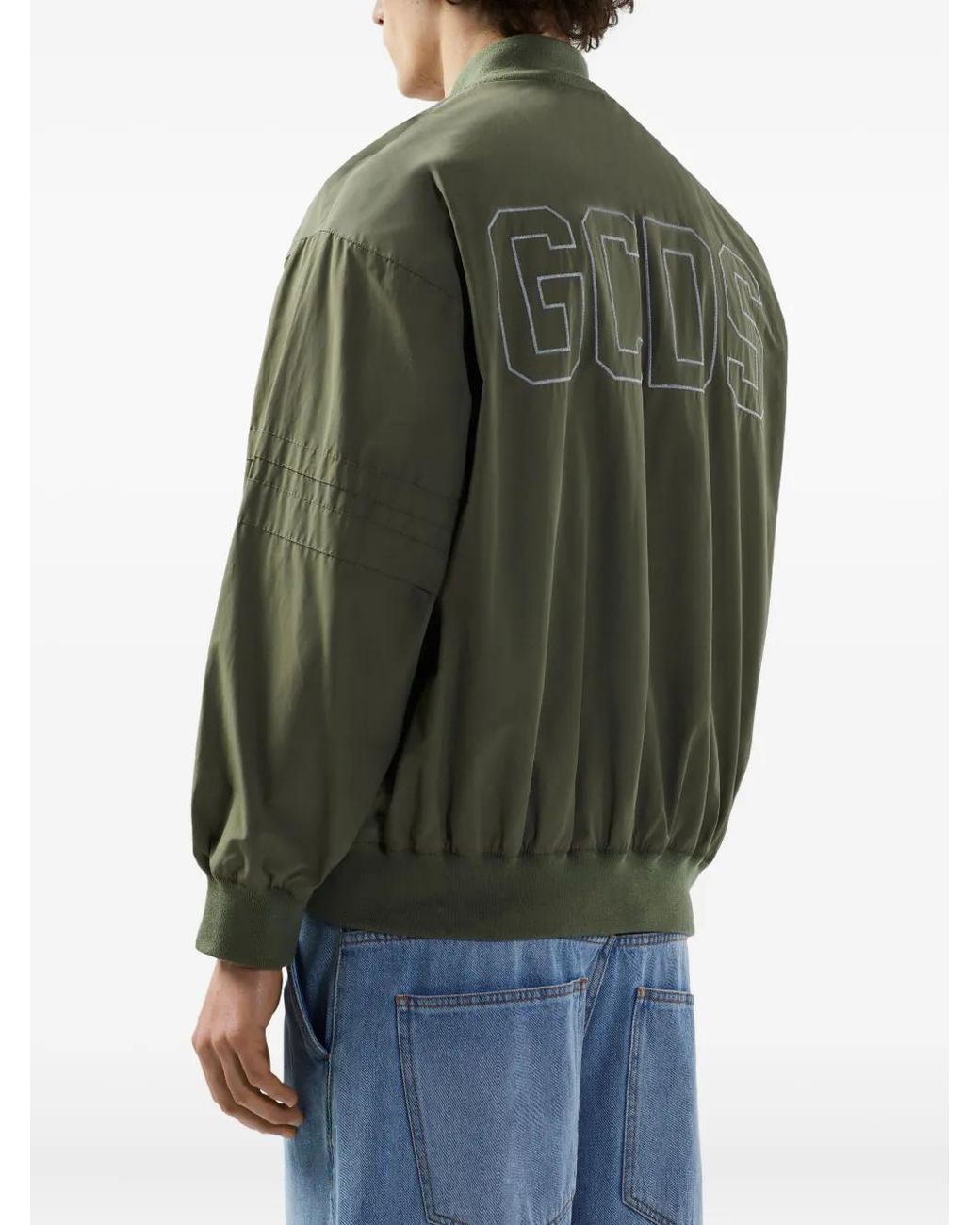 Gcds Green Varsity Bomber Jacket