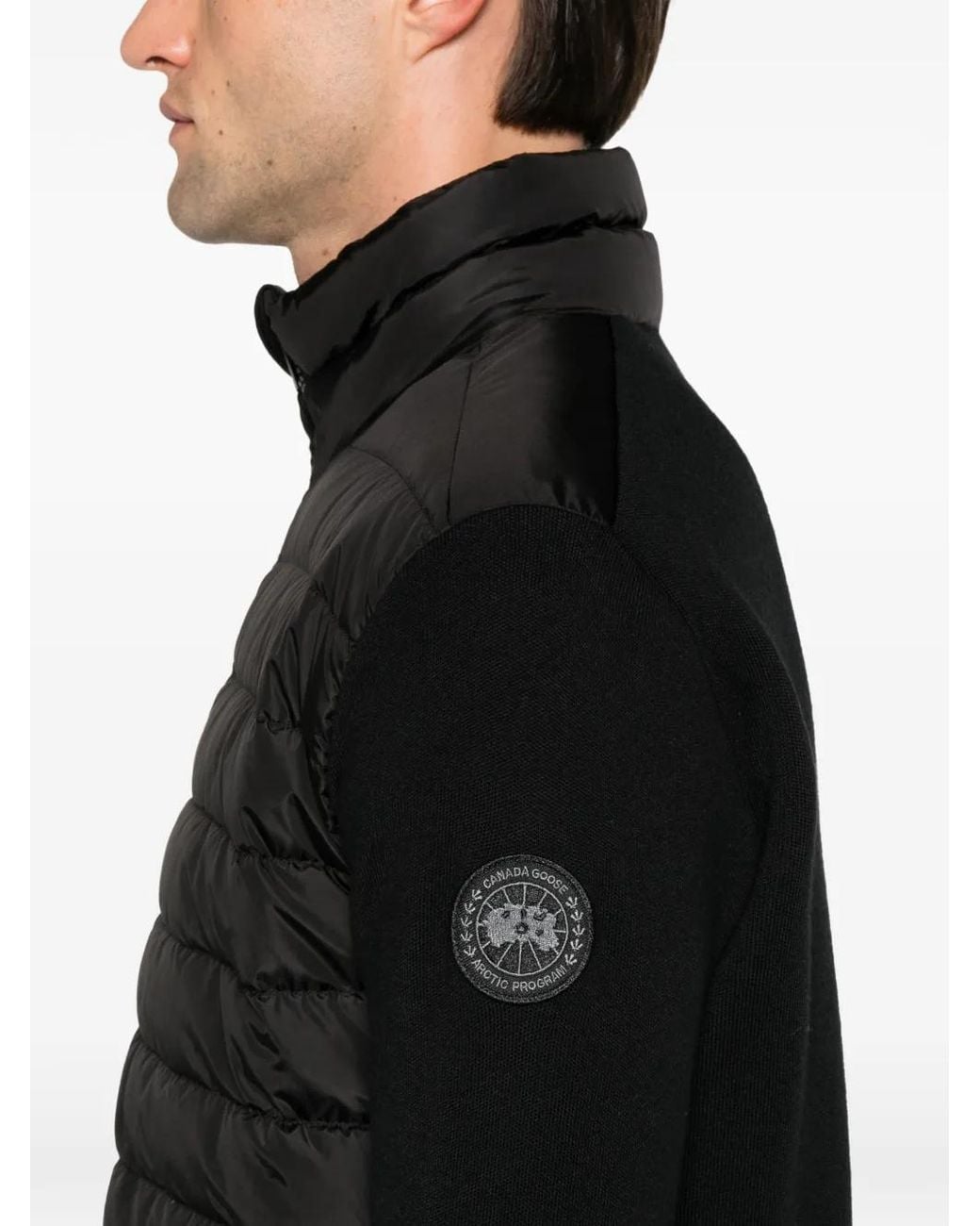 Canada Goose Black Hybridge Flavio Quilted Jacket for men
