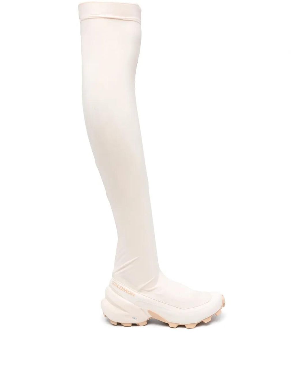 MM6 MAISON MARGIELA X SALOMON White Thigh-Length Chunky Boots