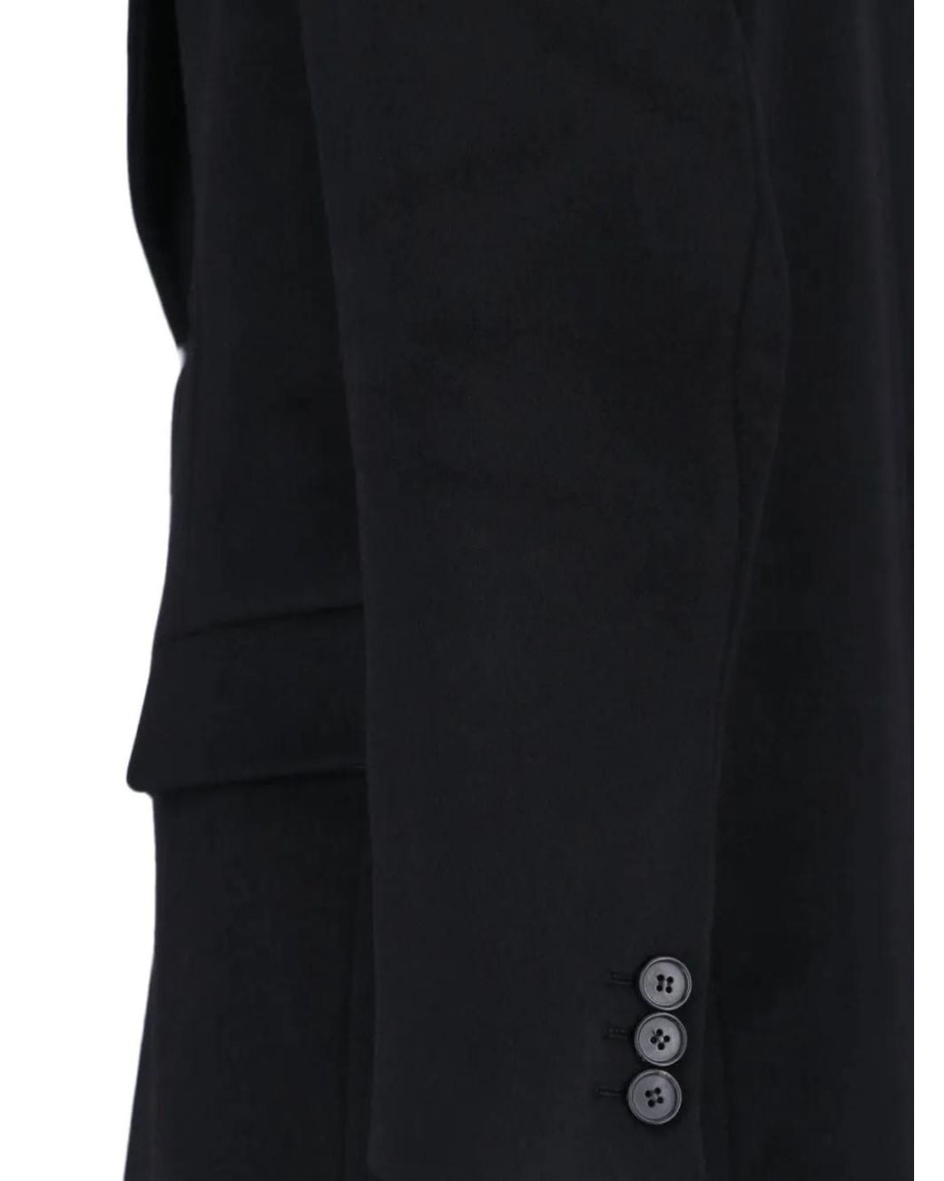 TONYWACK Black Single-Breasted Notched-Lapel Coat for men