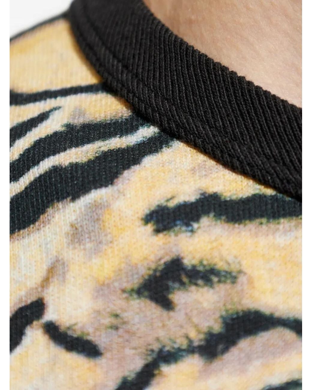 KENZO Natural Tiger-Print T-Shirt for men